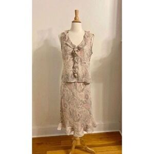 Nine & Company Paisley Blouse/Dress Set